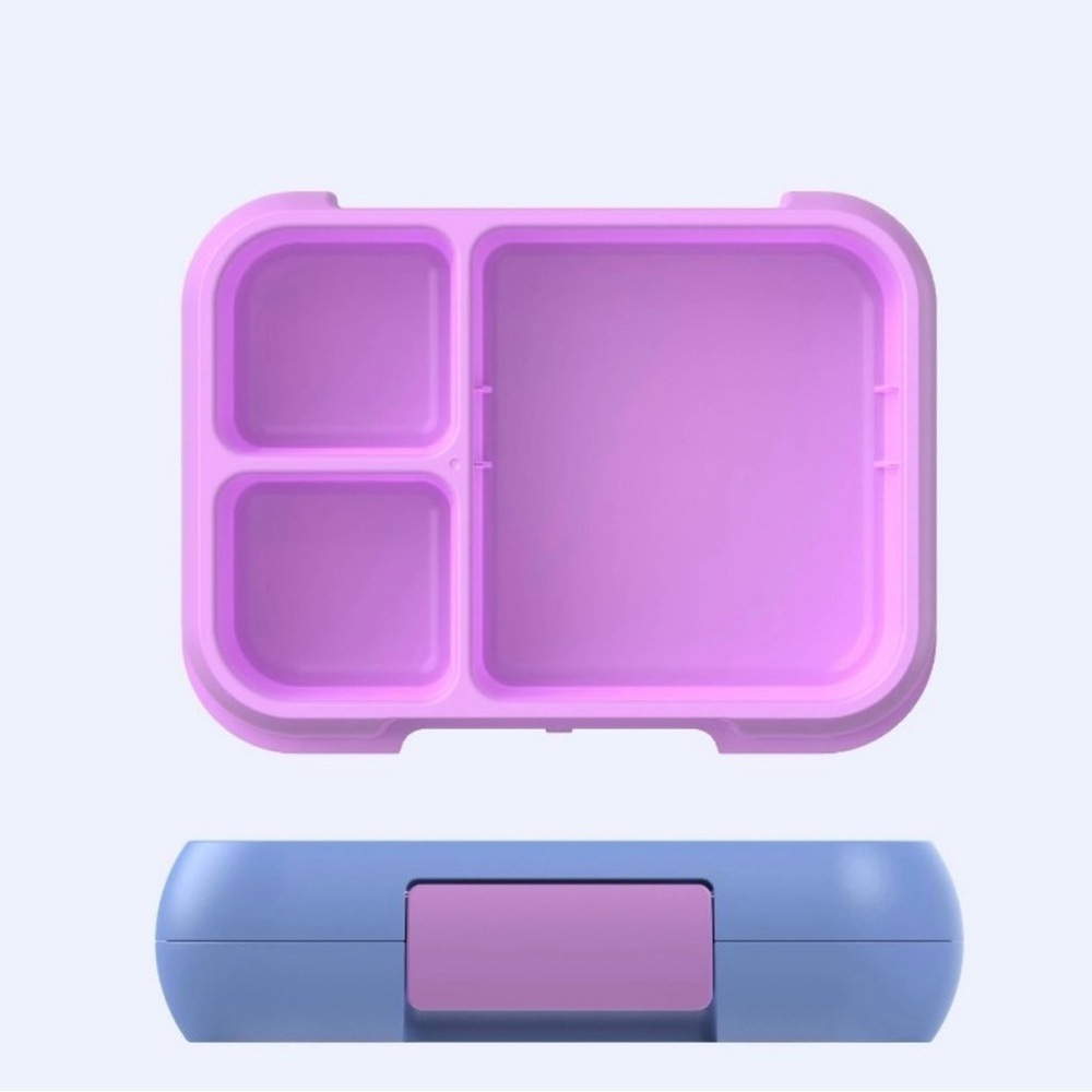 New BentoGo Pop Lunchbox Bento Box Periwinkle Pink - Picture 4 of 7